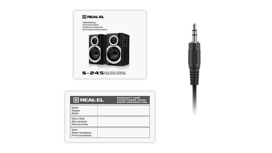 Акустические колонки Real-El S-245 Black (EL121200015) 577253ua фото