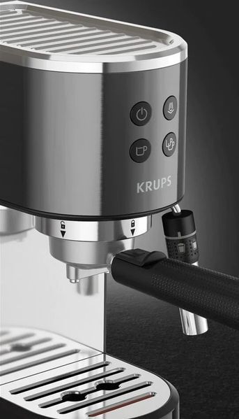 Ріжкова кавоварка еспресо Krups Virtuoso+ Pump XP444G10 580293ua фото