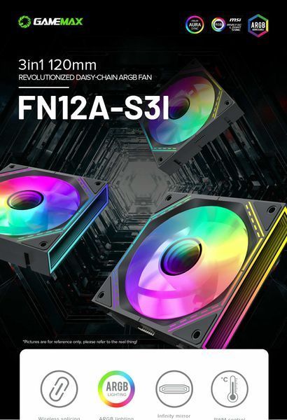 Вентилятор GameMax FN12A-S3I 627838ua фото