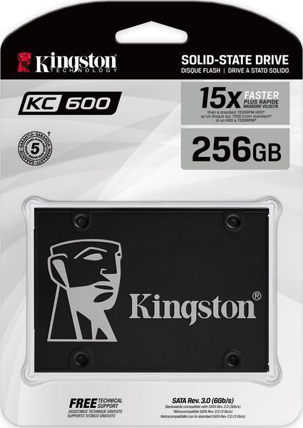SSD накопичувач Kingston KC600 256 GB (SKC600/256G) 298481ua фото