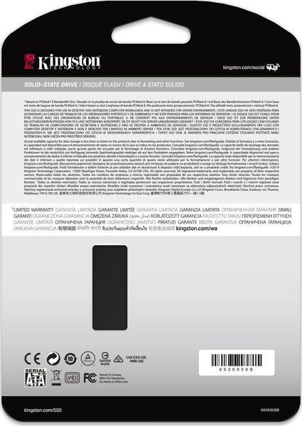 SSD накопичувач Kingston KC600 256 GB (SKC600/256G) 298481ua фото