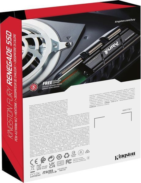 SSD накопичувач Kingston FURY Renegade 2 TB with Heatsink (SFYRDK/2000G) 458900ua фото