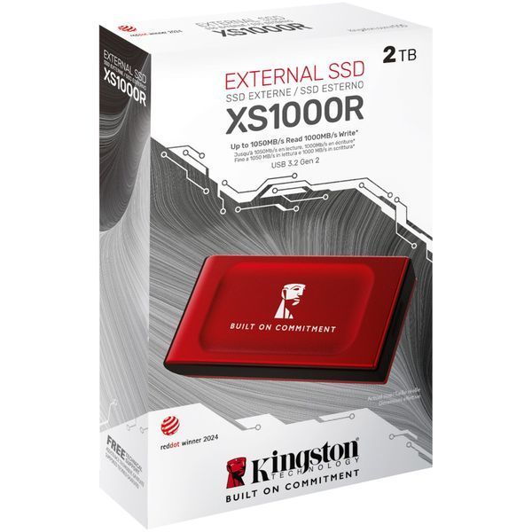 SSD накопичувач Kingston XS1000 2 TB Red (SXS1000R/2000GA) 627129ua фото