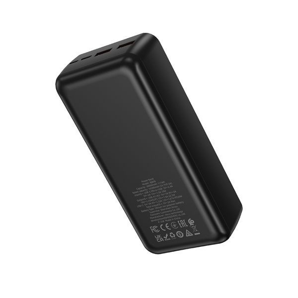 Зовнішній акумулятор (павербанк) Borofone BJ80B Clever 30000mAh Black 627179ua фото