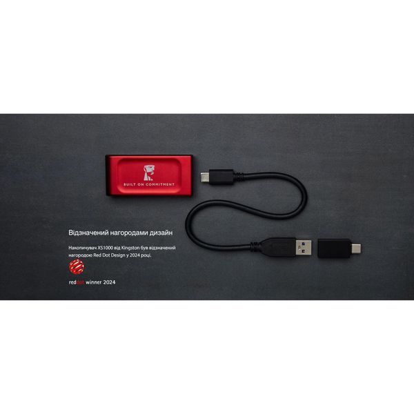 SSD накопичувач Kingston XS1000 2 TB Red (SXS1000R/2000GA) 627129ua фото