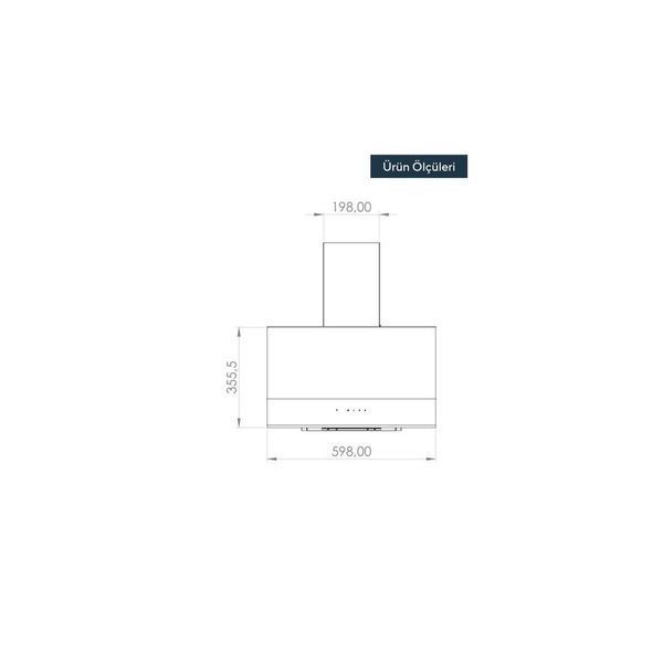 Витяжка похила Kumtel DA6-835 Black 640678ua фото