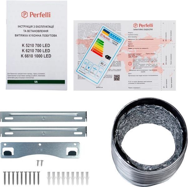 Витяжка купольна Perfelli K 5210 I 700 LED 627895ua фото