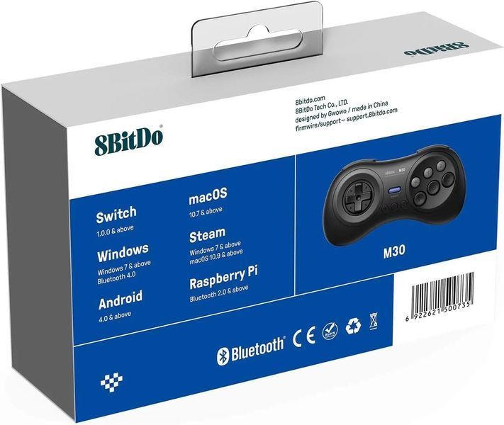 Геймпад 8BitDo M30 Bluetooth Gamepad Black 572331 фото