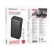 Зовнішній акумулятор (павербанк) Borofone BJ80B Clever 30000mAh Black 627179ua фото 2