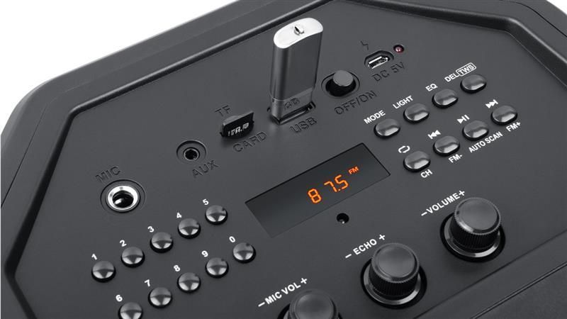 Портативна колонка Real-El X-757 Black (EL121600007) 580022ua фото