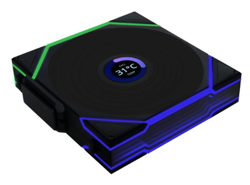Вентилятор Lian Li Uni Fan TL140 LCD Wireless Reverse Black (14RTLLCD1W1B) 618903 фото