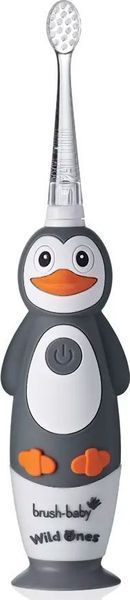 Електрична зубна щітка Brush-Baby WildOnes Penguin Grey 556666 фото