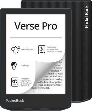 Электронная книга с подсветкой PocketBook 634 Verse Pro Azure (PB634-A-CIS, PB634-A-WW) 557236ua фото