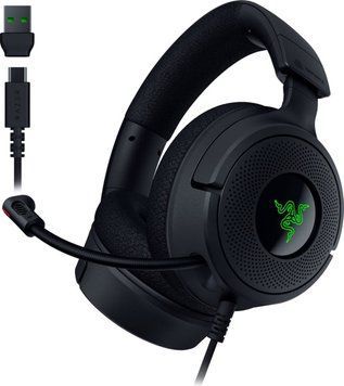 Наушники с микрофоном Razer Kraken V4 X Black (RZ04-05180100-R3M1) 527069 фото