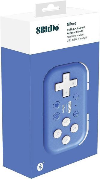 Геймпад 8BitDo Micro Bluetooth Blue 572334 фото