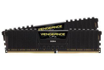 Память для настольных компьютеров Corsair 16 GB (2x8GB) DDR4 3000 MHz Vengeance LPX Black (CMK16GX4M2D3000C16) 226357 фото
