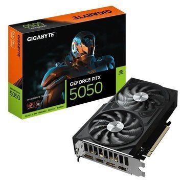 Видеокарта Gigabyte GeForce RTX 5050 Windforce OC V2 8G (GV-N5050WF2OCV2-8GD) 619059ua фото