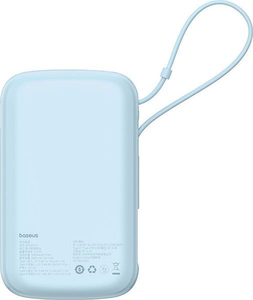 Внешний аккумулятор (павербанк) Baseus Qpow Pro+ 22.5W 10000mAh Blue (P10067101313) 619643 фото