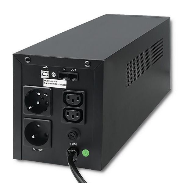 Линейно-интерактивный ИБП Qoltec Monolith 1000VA 600W LCD USB (53953) 332749 фото