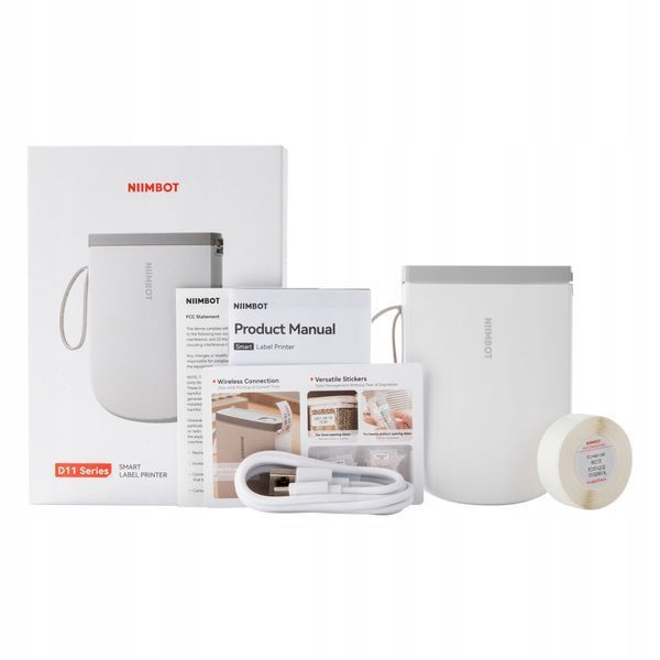 Принтер етикеток Niimbot D11 White (1AA57281601) 626983ua фото