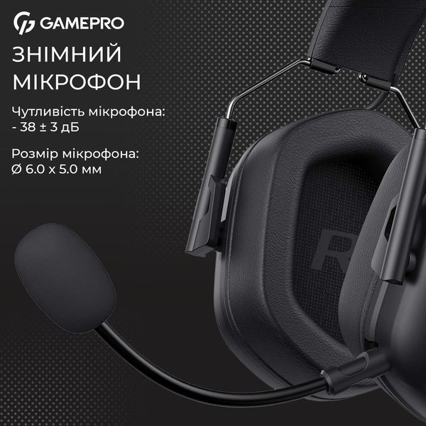 Навушники з мікрофоном GamePro Genesis Hunter Black (HS1350B) 623410ua фото