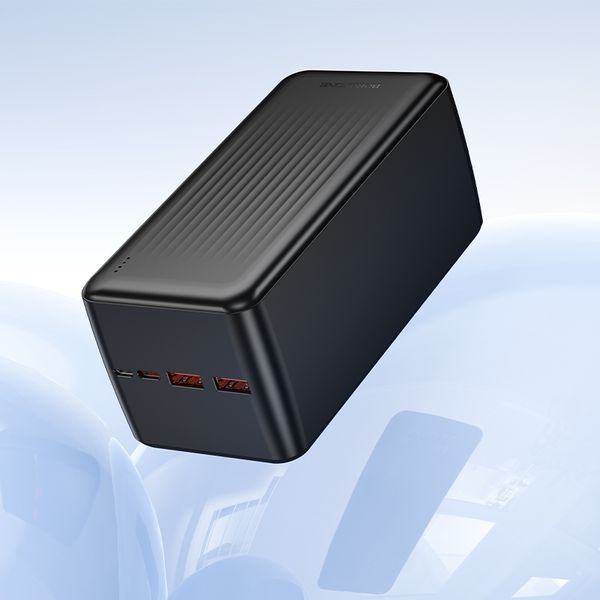 Зовнішній акумулятор (павербанк) Borofone BJ80C Clever 50000mAh Black 627180ua фото