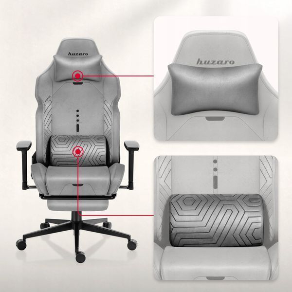 Комп'ютерне крісло для геймера Huzaro Force 8.1 Grey 615252 фото