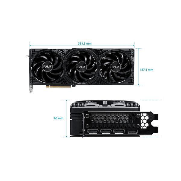 Видеокарта Palit GeForce RTX 5080 GamingPro OC (NE75080S19T2-GB2031A) 577651ua фото