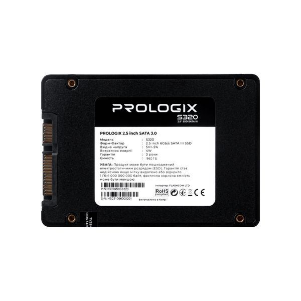 SSD накопичувач Prologix S320 960 GB (PRO960GS320) 577167ua фото