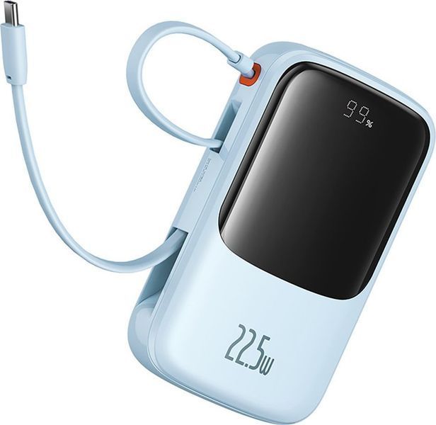 Внешний аккумулятор (павербанк) Baseus Qpow Pro+ 22.5W 10000mAh Blue (P10067101313) 619643 фото