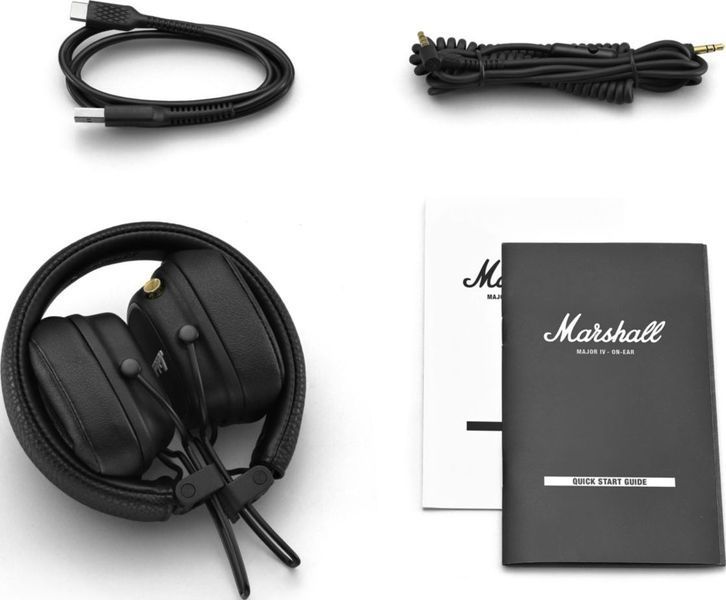 Навушники з мікрофоном Marshall Major IV Black (1005773) 330063ua фото