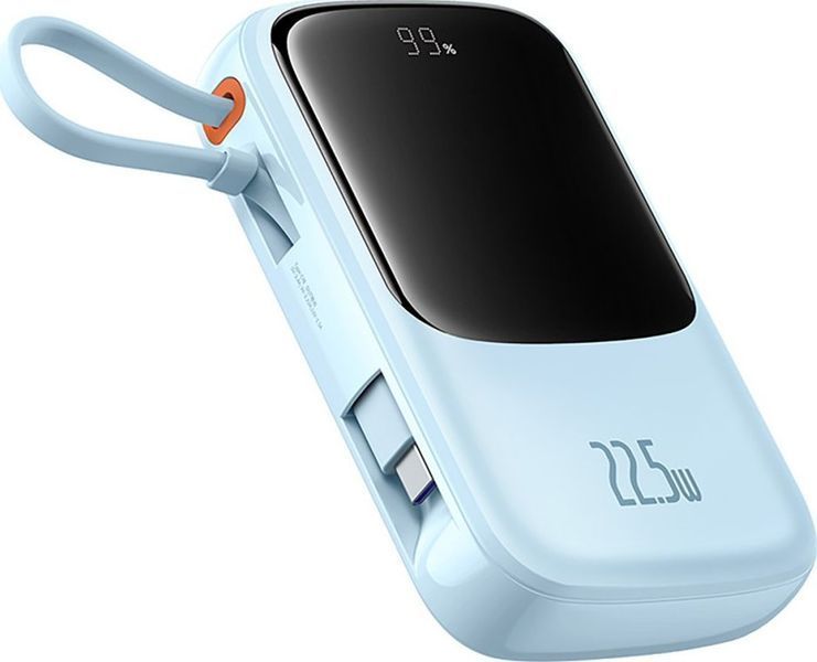 Внешний аккумулятор (павербанк) Baseus Qpow Pro+ 22.5W 10000mAh Blue (P10067101313) 619643 фото
