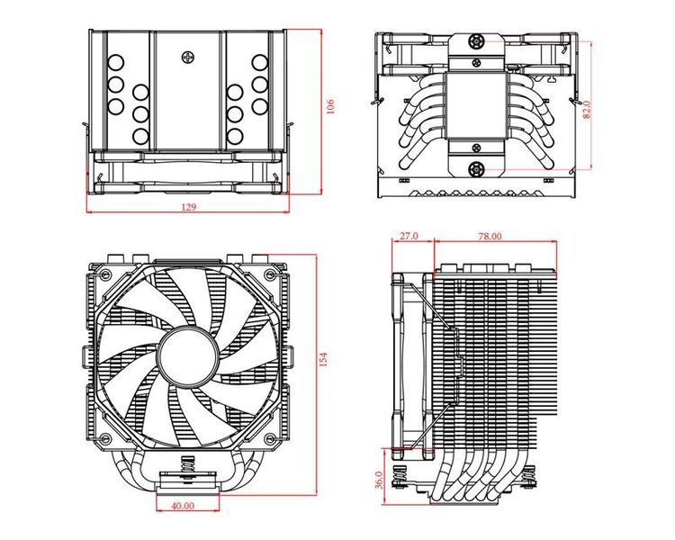 Повітряне охолодження ID-Cooling SE-226-XT Black 579943ua фото