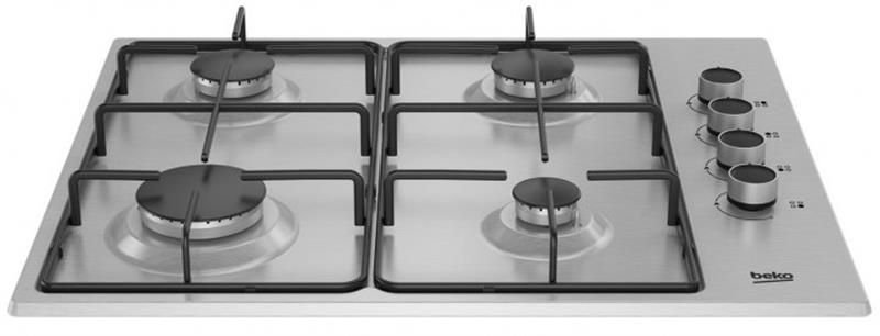 Газовая варочная поверхность Beko HIGG 64123 SX 628017ua фото