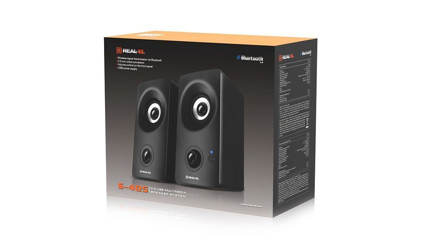 Акустичні колонки Real-El S-405 Black (EL121100016) 577254ua фото
