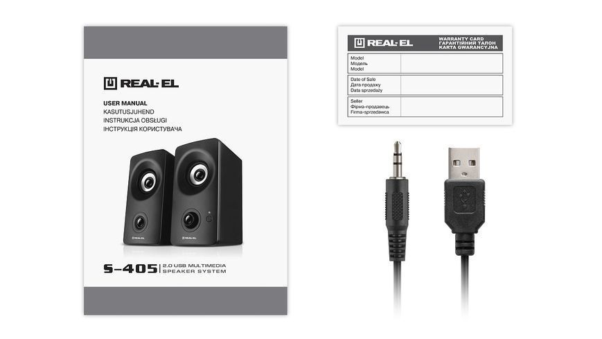 Акустичні колонки Real-El S-405 Black (EL121100016) 577254ua фото