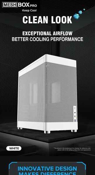 Корпус GameMax MeshBox Pro WT 628345ua фото
