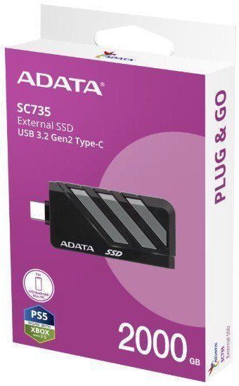 SSD накопитель Adata SC735 2 TB Gray (SC735-2000G-CCBK/GY) 618513 фото