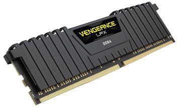 Пам'ять для настільних комп'ютерів Corsair 16 GB DDR4 2400 MHz Vengeance LPX Black (CMK16GX4M1A2400C16) 337655 фото