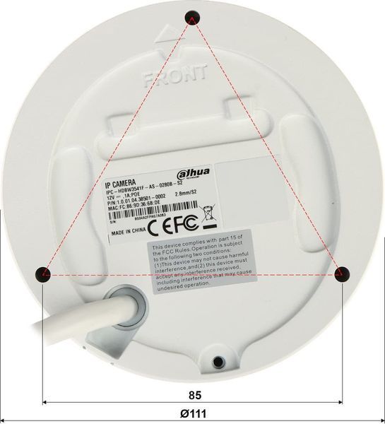IP-камера Dahua Technology IPC-HDBW3541F-AS-0280B-S2 564392 фото