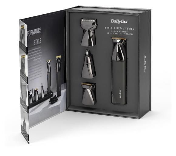 Тример для бороди та вусів BaByliss Super-X Metal Black Edition MT991E 357278 фото