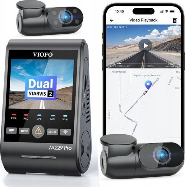 Автомобільний відеореєстратор Viofo A229 Pro 4K 560022 фото