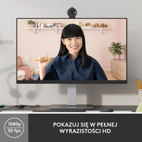 Веб-камера Logitech Brio 300 FHD Graphite (960-001436) 462865ua фото