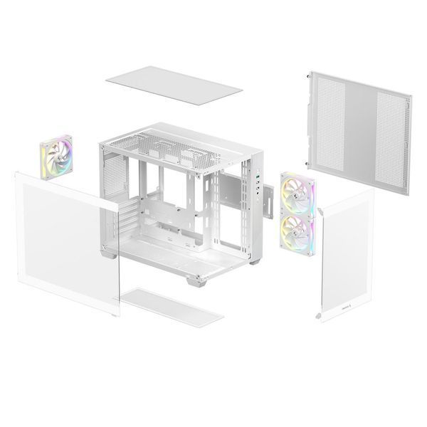 Корпус Deepcool CG330 3F White (R-CG330-WHNGM3-G) 623078ua фото