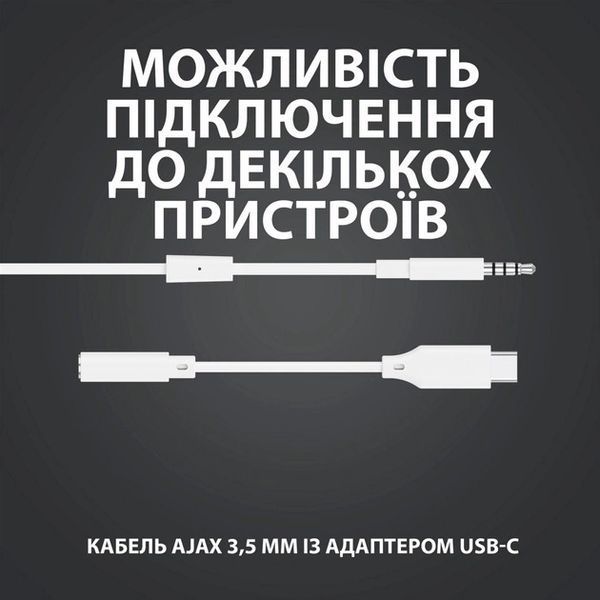 Навушники з мікрофоном Logitech G333 White (981-000930) 335722ua фото