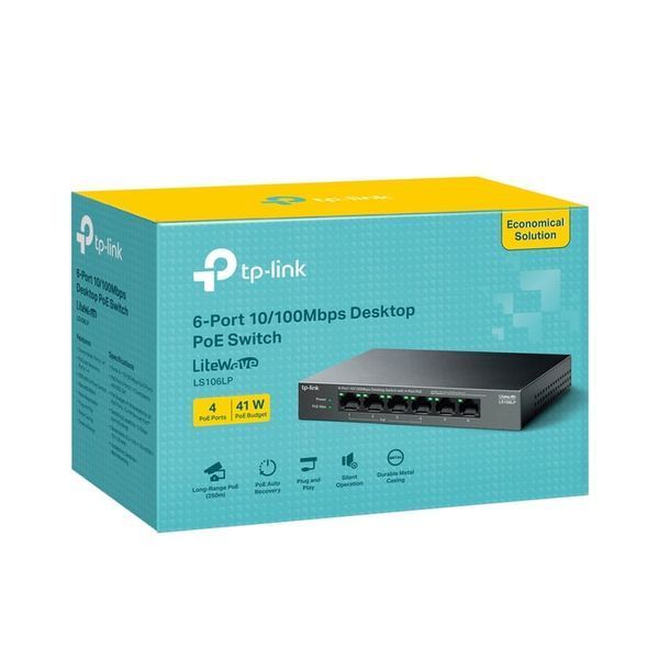 Комутатор некерований TP-Link LiteWave LS106LP 518896ua фото