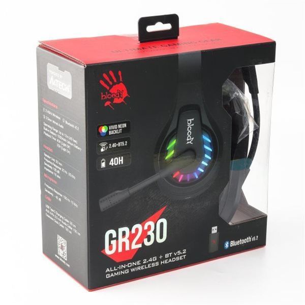 Наушники с микрофоном Bloody GR230 Black 623384ua фото