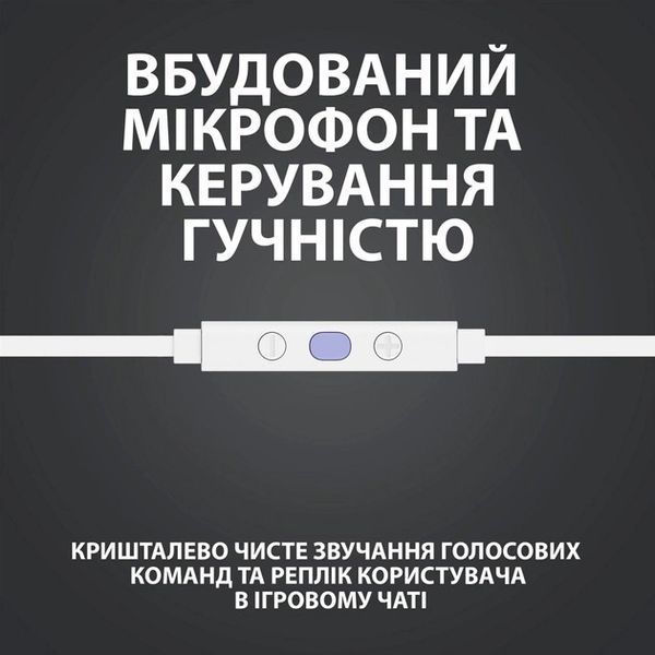 Навушники з мікрофоном Logitech G333 White (981-000930) 335722ua фото