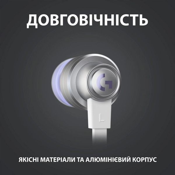 Навушники з мікрофоном Logitech G333 White (981-000930) 335722ua фото