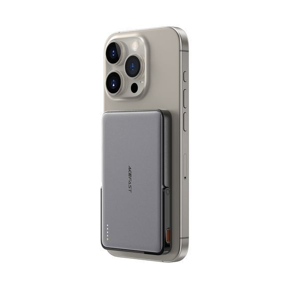 Зовнішній акумулятор (павербанк) Acefast M16 Magnetic 5000mAh 18W Black 627154ua фото